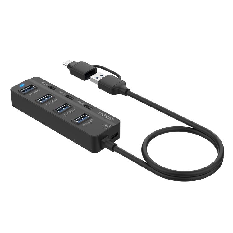 Onten UCA5306 7 in 2 USB3.0 + Type-C 7-Ports HUB Docking Station Support OTG Function -  by Onten | Online Shopping UK | buy2fix