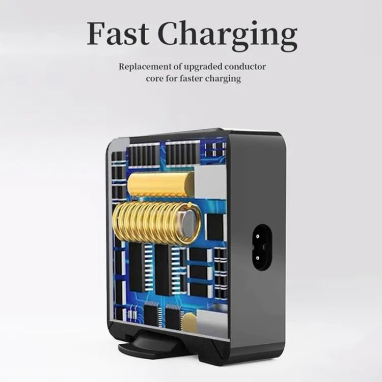 PD-75 Desktop PD Type-C USB QC 3.0 Fast Mobile Phone Charging Station Multifunctional Wireless Charger(UK Plug) - Multifunction Charger by buy2fix | Online Shopping UK | buy2fix