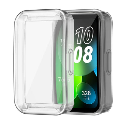 For Huawei Band 8 / 9 ENKAY Hat-Prince Full Coverage Transparent Soft TPU Watch Case with Screen Protection - Watch Cases by ENKAY | Online Shopping UK | buy2fix