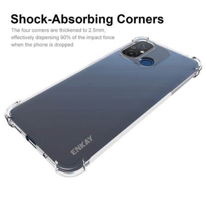 For Xiaomi Redmi 12C ENKAY Transparent TPU Shockproof Phone Case with Glass Film - Xiaomi Cases by ENKAY | Online Shopping UK | buy2fix