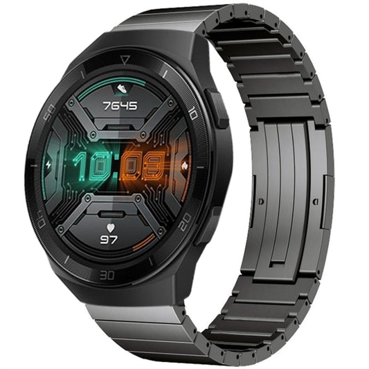 For Huawei Watch GT 2e One Bead Titanium Alloy Watch Band(Gray) - Watch Bands by buy2fix | Online Shopping UK | buy2fix