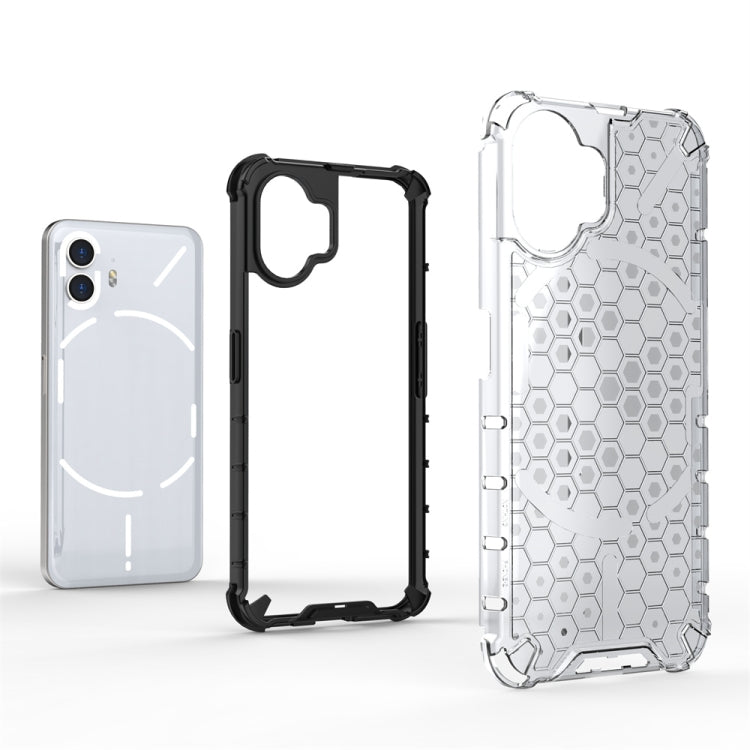 For Nothing Phone 2 Shockproof Honeycomb Phone Case(White) - More Brand by buy2fix | Online Shopping UK | buy2fix