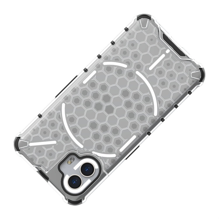 For Nothing Phone 2 Shockproof Honeycomb Phone Case(White) - More Brand by buy2fix | Online Shopping UK | buy2fix