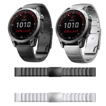 For Garmin Epix Gen 2 22mm Titanium Alloy Quick Release Watch Band(Black) - Watch Bands by buy2fix | Online Shopping UK | buy2fix
