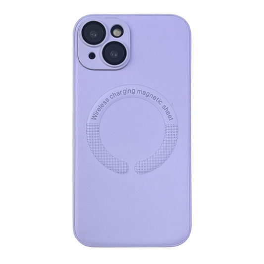 For iPhone 14 MagSafe Leather All-inclusive TPU Shockproof Phone Case(Purple Taro) - iPhone 14 Cases by buy2fix | Online Shopping UK | buy2fix