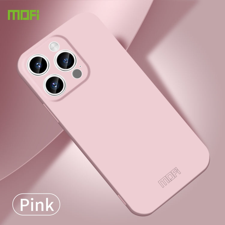 For iPhone 14 Pro MOFI Qin Series Skin Feel All-inclusive PC Phone Case(Pink) - iPhone 14 Pro Cases by MOFI | Online Shopping UK | buy2fix