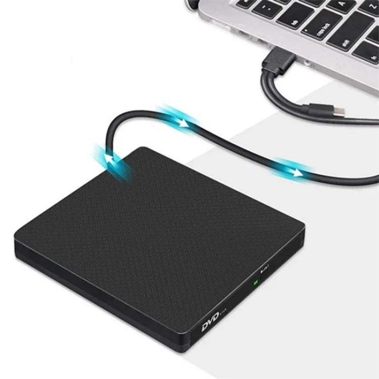 XD009 External CD Reader VCD Burner Ultra-thin Design Laptop Computer USB 3.0+Type-C DVD Drive - Rewritable Drive by buy2fix | Online Shopping UK | buy2fix