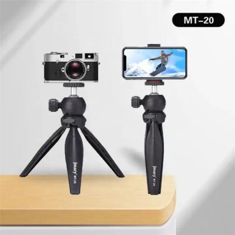 JMARY MT-20 Mini Portable 360 Degree Ball Head Selfie Stick Folding Desktop Tripod Phone Holder - Tripods by Jmary | Online Shopping UK | buy2fix