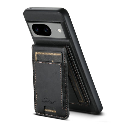 For Google Pixel 7 Pro Suteni H17 Oil Eax Leather Detachable Wallet Phone Case(Black) - Google Cases by Suteni | Online Shopping UK | buy2fix