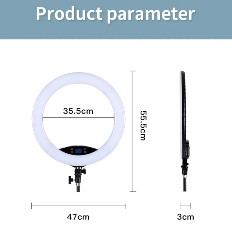 JMARY FM-19RS Photography LED Ring Fill Light 19-inch Touch Control Beauty Light(US Plug) -  by Jmary | Online Shopping UK | buy2fix