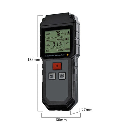 RZ825 Electromagnetic Radiation Tester Portable Digital Liquid Crystal Electromagnetic Field EMF Meter Measuring Instrument For Computer Mobile Phone - Consumer Electronics by buy2fix | Online Shopping UK | buy2fix