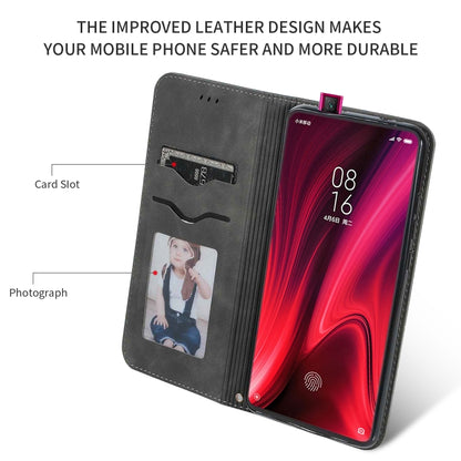 Retro Skin Feel Business Magnetic Horizontal Flip Leather Case for Xiaomi Mi 9T  / Mi 9T Pro / Redmi K20  /  K20 Pro(Dark Gray) - Xiaomi Accessories by buy2fix | Online Shopping UK | buy2fix