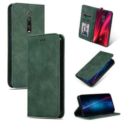Retro Skin Feel Business Magnetic Horizontal Flip Leather Case for Xiaomi Mi 9T  / Mi 9T Pro / Redmi K20  /  K20 Pro(Army Green) - Xiaomi Cases by buy2fix | Online Shopping UK | buy2fix