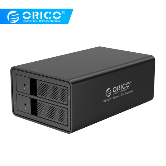 ORICO 9528RU3 3.5-Inch External Hard Drive Enclosure with RAID(Black) -  by ORICO | Online Shopping UK | buy2fix