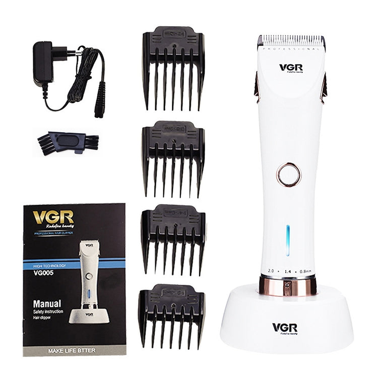 VGR V-005 9W Electric Hair Clipper with Base, Plug Type: EU Plug - Hair Trimmer by VGR | Online Shopping UK | buy2fix