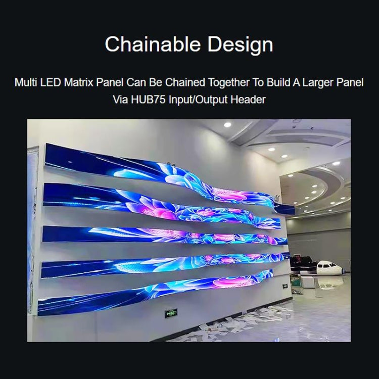 Waveshare Flexible RGB Full-color LED Matrix Panel, 2.5mm Pitch, 96x48 Pixels, Adjustable Brightness Bendable PCB - Other Accessories by Waveshare | Online Shopping UK | buy2fix