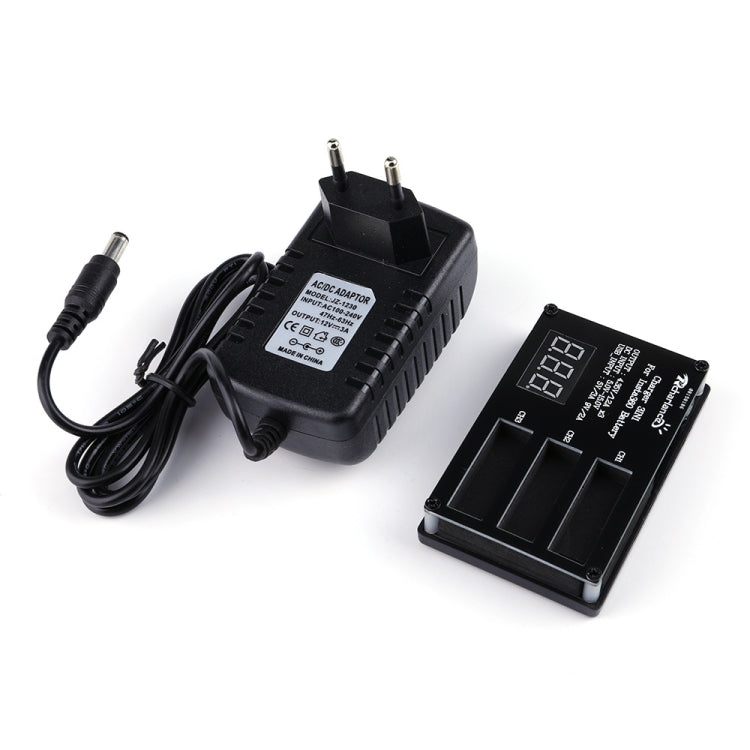 Micro USB Triple Battery Charger for Insta360 ONE X Panoramic Camera(Eu Plug) - DJI & GoPro Accessories by buy2fix | Online Shopping UK | buy2fix