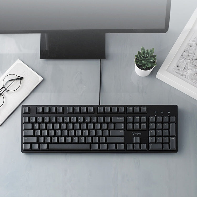 Rapoo V860 Desktop Wired Gaming Mechanical Keyboard, Specifications:104 Keys(Tea Shaft) - Wired Keyboard by Rapoo | Online Shopping UK | buy2fix