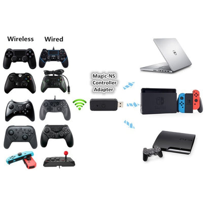 JYS-130 Wireless Bluetooth Gamepad Converter Adapter For PS3 / Switch / PC - Adapter & Cables by buy2fix | Online Shopping UK | buy2fix