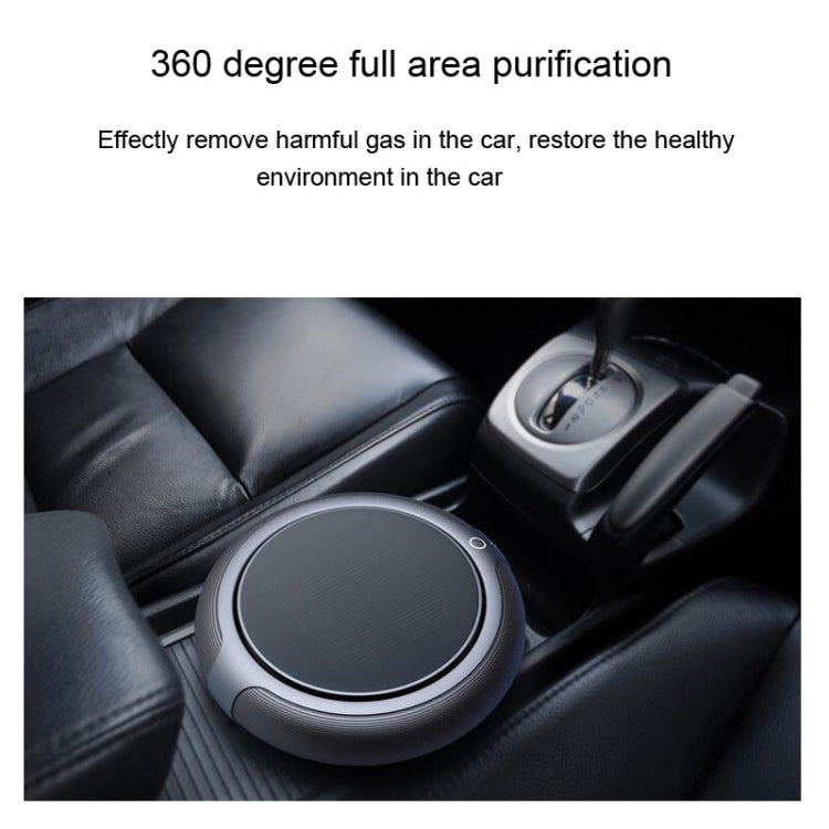 Intelligent Formaldehyde Removal Haze Negative Ion Solar Car Air Purifier(Black) - Air Purifier by buy2fix | Online Shopping UK | buy2fix
