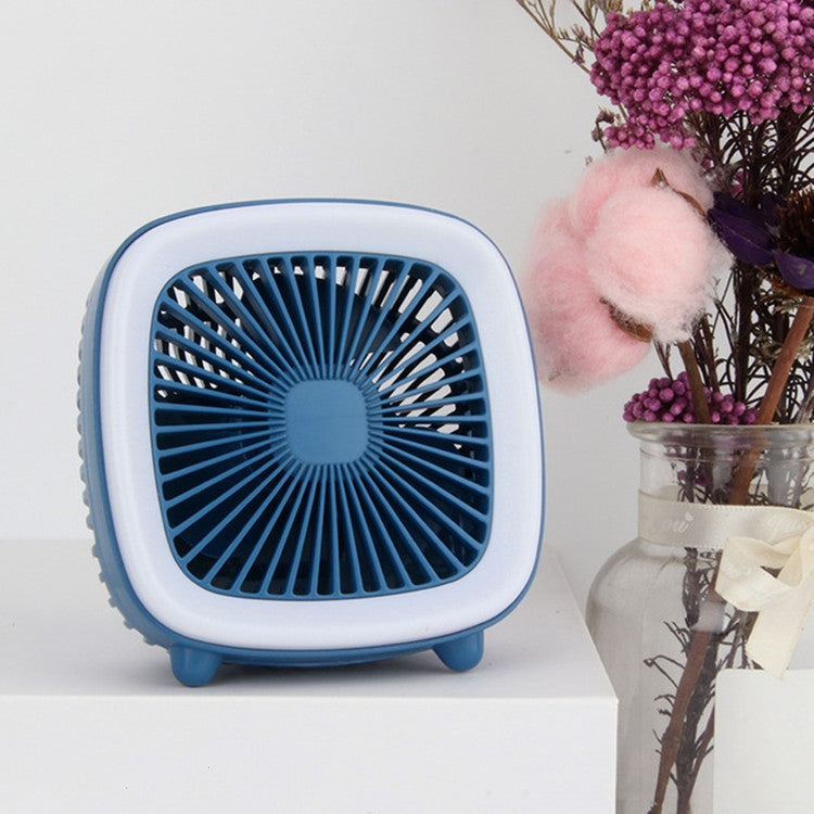 USB Rechargeable Desktop Fan Multifunctional Handheld Pocket Fan(Blue) - Consumer Electronics by buy2fix | Online Shopping UK | buy2fix