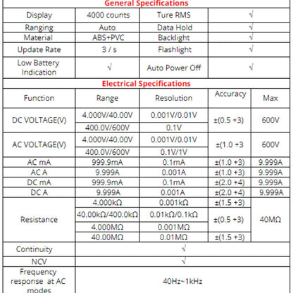 ZOYI ZT-S1 Intelligent Digital Multimeter Automatic Capacitance Ammeter(Blue Standard) - Consumer Electronics by buy2fix | Online Shopping UK | buy2fix