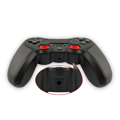 Rubberized Wireless Game Controller Bluetooth Handle for PS4 Host(black B) - Gamepads by buy2fix | Online Shopping UK | buy2fix