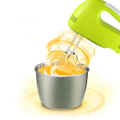 Portable Blender Electric Dough Cake Mixer Egg Whisk  Baking Whipping Cream Machine EU Plug (Green) - Stirrer & Squeezer by buy2fix | Online Shopping UK | buy2fix