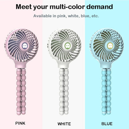 Octopus Deformed Cartoon Folding USB Rechargeable Mini Handheld Fan(Blue) - Consumer Electronics by buy2fix | Online Shopping UK | buy2fix