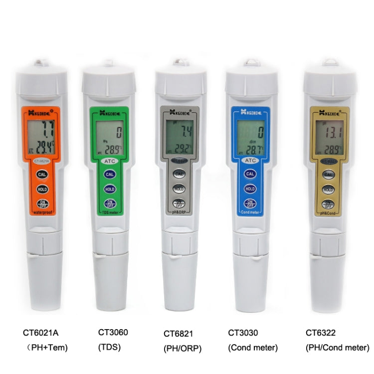 Kedida CT6021A PH + Temp Meter Portable LCD Digital Water Testing Measurement Pen - Consumer Electronics by buy2fix | Online Shopping UK | buy2fix