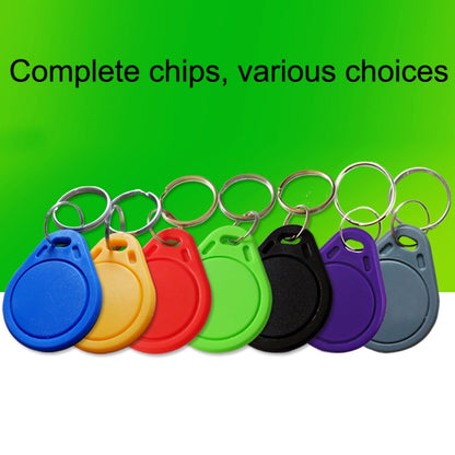 10PCS IC Access Control Card Entree Control M1 Compatibel Fudan Rfid 13.56Mhz Keyfob Sleutelhanger Tag Sleutelhanger(Green) - Security by buy2fix | Online Shopping UK | buy2fix