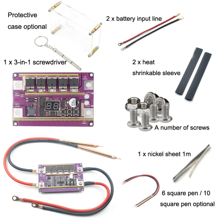 Lead-Acid Battery Version 12V Digital Display DIY Battery Spot Welding Machine Pen Control, Style:Main Board - Home & Garden by buy2fix | Online Shopping UK | buy2fix