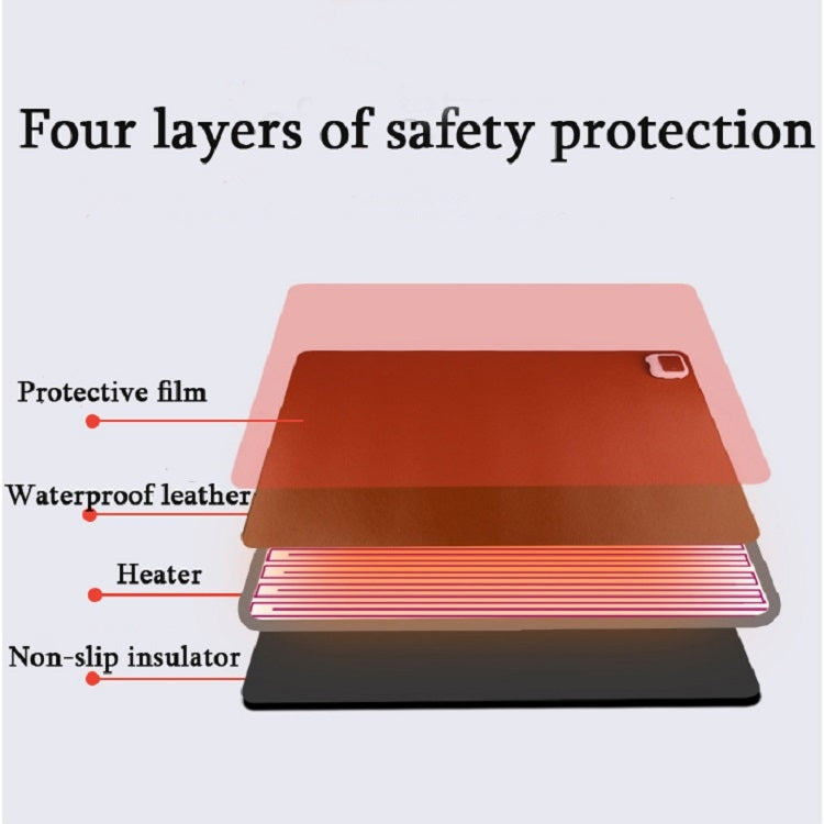 220V Electric Hot Plate Writing Desk Warm Table Mat Blanket Office Mouse Heating Warm Computer Hand Warmer Desktop Heating Plate, Color:Pink Big Size, CN Plug - Mouse Pads by buy2fix | Online Shopping UK | buy2fix