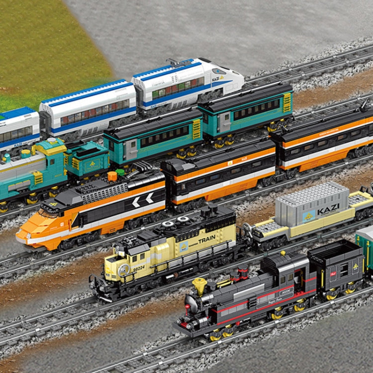 City Train Series Assembled Building Blocks Simulation Electric Rail Train Puzzle Toys(98227) - Building Blocks by buy2fix | Online Shopping UK | buy2fix