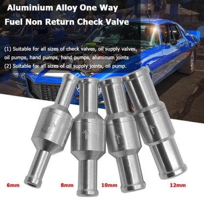 Car Aluminum Alloy Gasoline Fuel Check Valve, Size:M12(Silver) - In Car by buy2fix | Online Shopping UK | buy2fix