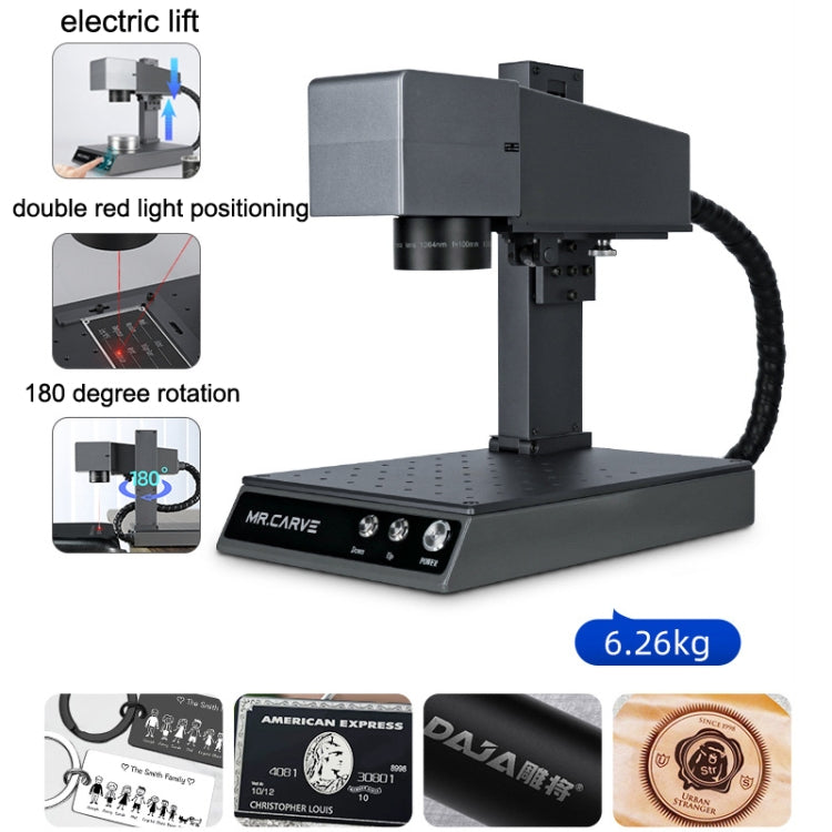 DAJA M1 Pro 10W Metal Nameplate High Precision Characters Laser Carving Machine, Style:Rotating Shaft(EU Plug) - DIY Engraving Machines by DAJA | Online Shopping UK | buy2fix