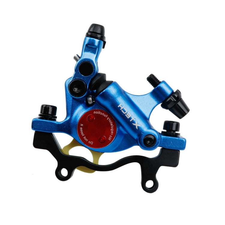 ZOOM HB100 Mountain Bike Hydraulic Brake Caliper Folding Bike Cable Pull Hydraulic Disc Brake Caliper, Style:Rear(Blue) - Bicycle Brake Parts by Zoom | Online Shopping UK | buy2fix