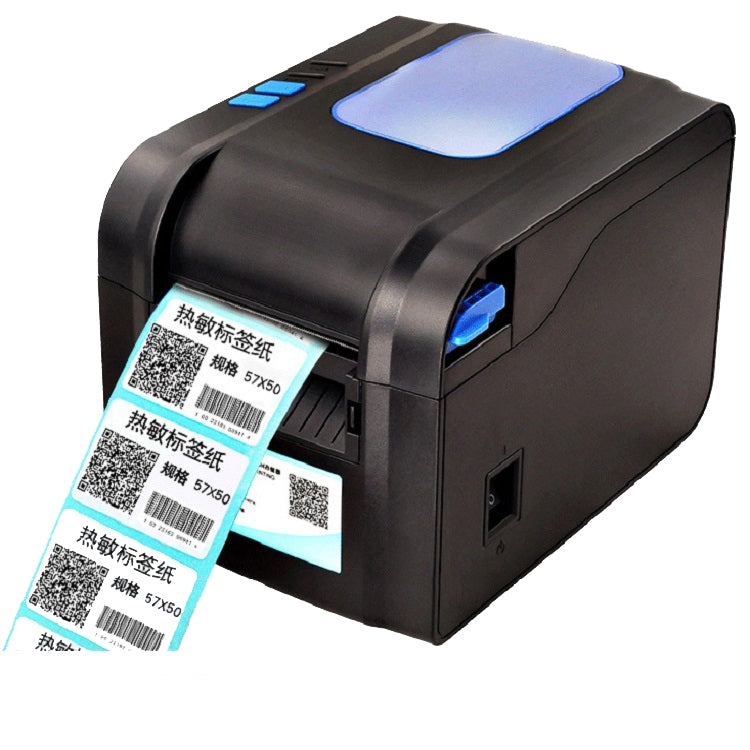 Xprinter XP-370B Barcode Printer Self-adhesive QR Code Printer Label Clothing Tag Thermal Ticket Machine(US Plug) - Printer by Xprinter | Online Shopping UK | buy2fix