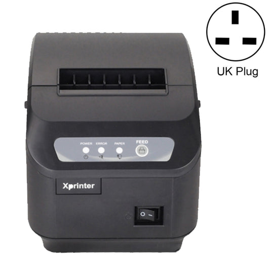 Xprinter XP-Q200II Thermal Small Receipt Printer Catering And Kitchen Receipt Printer 80mm Cutter, Interface Type:USB COM Interface(UK Plug) - Consumer Electronics by Xprinter | Online Shopping UK | buy2fix