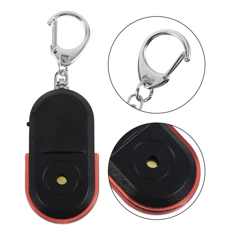 5 PCS Portable Anti-Lost Alarm Key Finder Wireless Whistle Sound LED Light Locator Finder(Red) - Security by buy2fix | Online Shopping UK | buy2fix