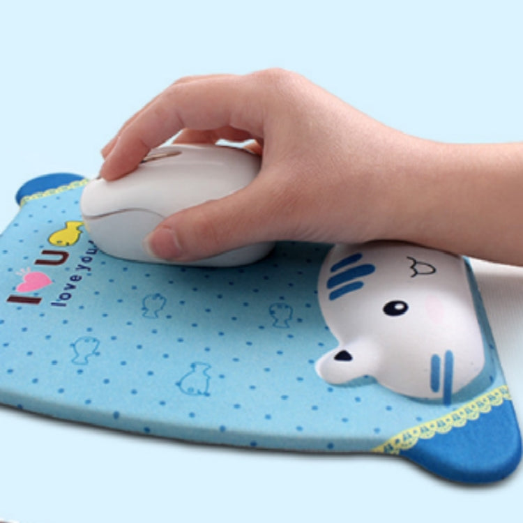 Cartoon Silicone Wristband Mouse Pad(Orange Bear) - Computer & Networking by buy2fix | Online Shopping UK | buy2fix