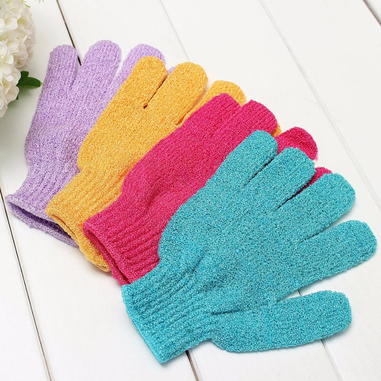 5 PCS Shower Bath Gloves Exfoliating Spa Massage Scrub Body Glove(Purple) - Home & Garden by buy2fix | Online Shopping UK | buy2fix