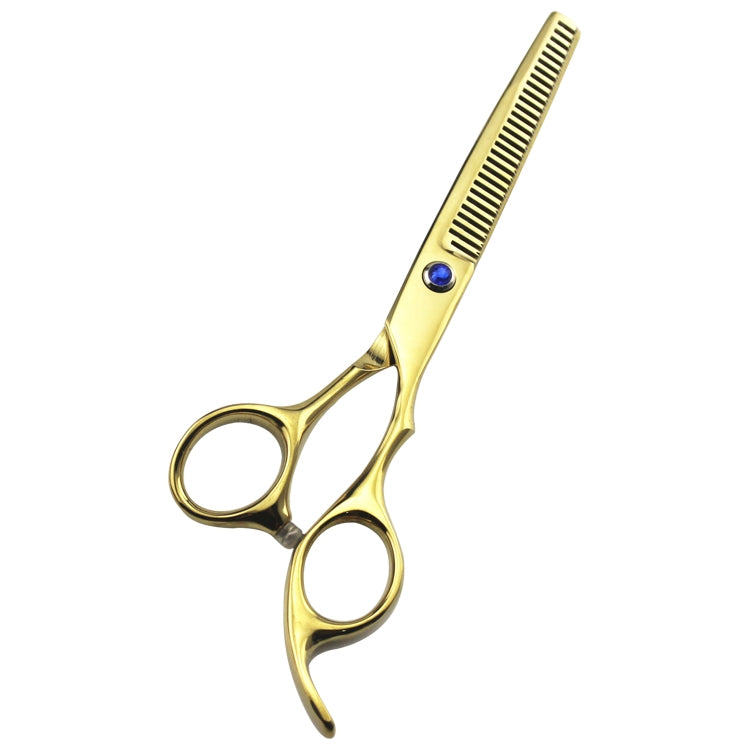 Professional Hair Cutting Scissor Hairdressing Kit Thinning Scissors Barber(Gold Thinning（SXLC-605T)) - Hair Trimmer by buy2fix | Online Shopping UK | buy2fix