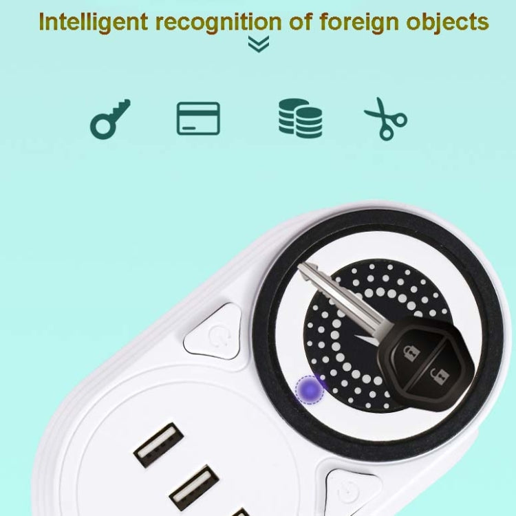 Mobile Phone Wireless Charging Socket Creative Smart USB Power Strip Multi-Function Desktop Vertical Power Strip, CN Plug, Specification: 3 Meters, Style:2 Layer(Black) - Consumer Electronics by buy2fix | Online Shopping UK | buy2fix