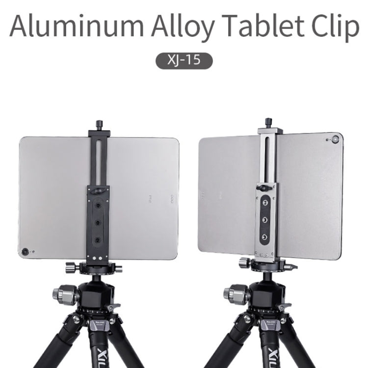 Xiletu Xj15 Live Broadcast Desktop Full Metal Tripod Mount Tablet Pc Phone Clamp With 1/4 Inch Screw Holes & Cold Shoe Base(Silver Grey) - Other Accessories by Xiletu | Online Shopping UK | buy2fix