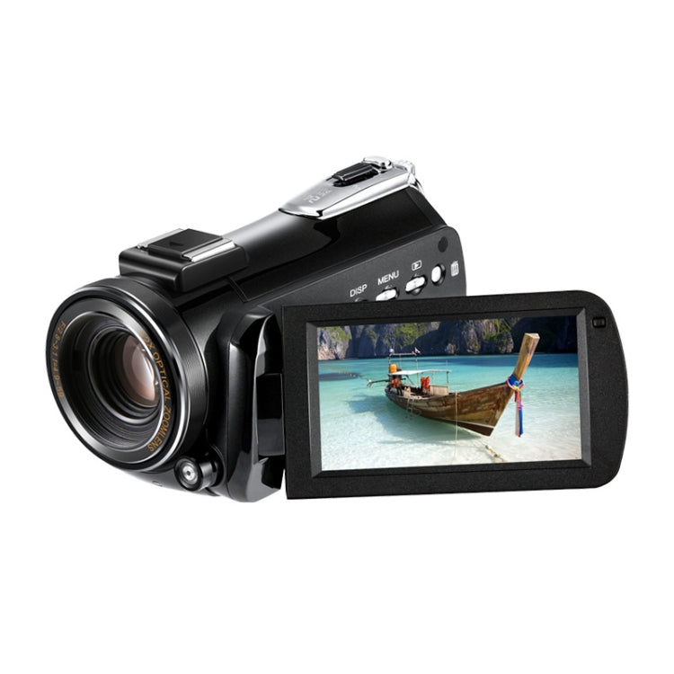 ORDRO AC5 4K HD Night Vision WiFi 12X Optical Zoom Digital Video DV Camera Camcorder, Style:Standard(Black) - Video Cameras by ORDRO | Online Shopping UK | buy2fix