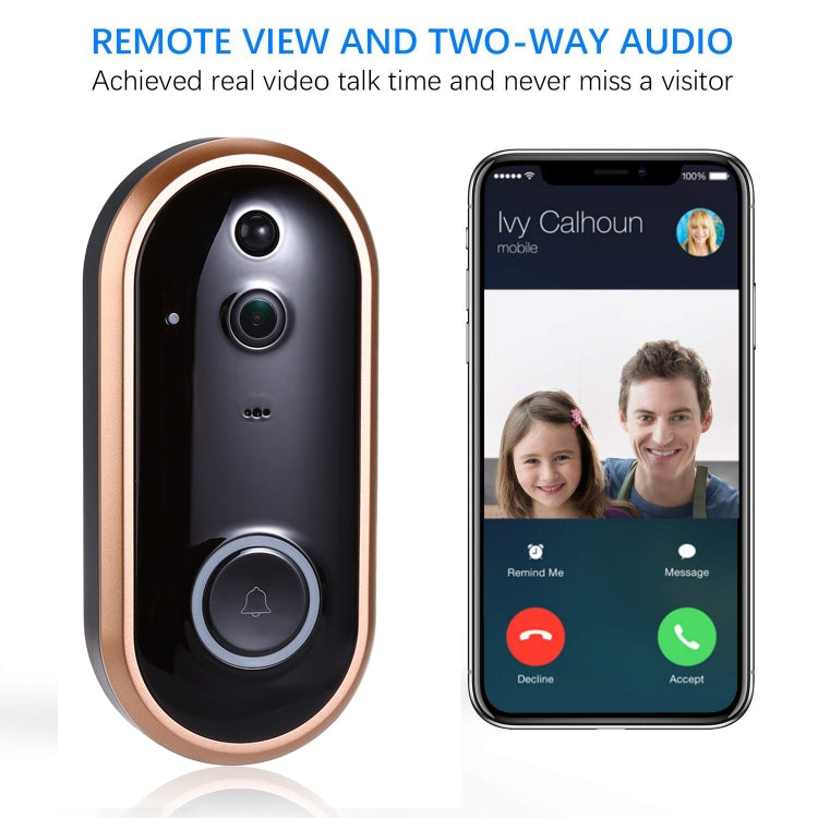 M6 Pro 1080P Smart WiFi Doorbell Intercom Video Ring IR Entry Door Alert Wireless Security Chime Door Cam Alarm with Camera - Security by buy2fix | Online Shopping UK | buy2fix