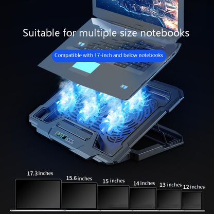 Suohuang Notebook Cooler Gaming Notebook Cooling Base Notebook Exhaust Fan Bracket(LCD Gaming Edition) - Computer & Networking by Suohuang | Online Shopping UK | buy2fix
