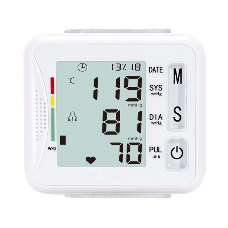 KWL-W01 Home Automatic Smart Wrist Electronic Sphygmomanometer, Style: English Without Voice(White) - Sphygmomanometer by buy2fix | Online Shopping UK | buy2fix