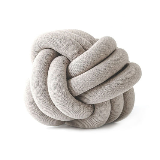Hand-Made Knotted Ball Pillow, Size: Diameter: 25~30cm(Camel Grey) - Cushions & Pillows by buy2fix | Online Shopping UK | buy2fix
